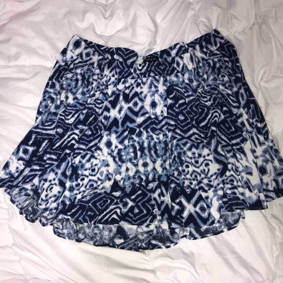 Blue and white tie dye/ tribal skirt - Picture 1 of 3